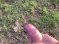 Huge Public Outdoor Cumshot