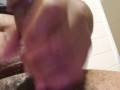 Just jacking that dick in fast food bath room