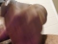 Just jacking that dick in fast food bath room