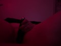 Baby girl makes herself squirt while daddies gone