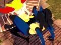 Pokemon Yuri Hentai - Braixen and lucario make scissors