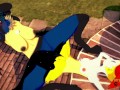Pokemon Yuri Hentai - Braixen and lucario make scissors