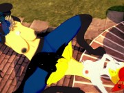 Pokemon Yuri Hentai - Braixen and lucario make scissors