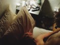 Late night fuck sesh with long haired, big dick man *bonus slo mo cumshot