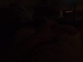Whiching a movie and playing with long cock teasing  myself until i get hard  and showoff size dark
