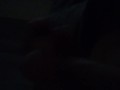 Whiching a movie and playing with long cock teasing  myself until i get hard  and showoff size dark