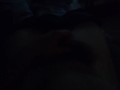 Whiching a movie and playing with long cock teasing  myself until i get hard  and showoff size dark