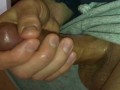 Dude going commando / jerking off under the table / role play