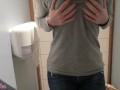 Schoolgirl Fingering in Public Bathroom by LittleHer