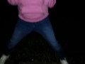 Completely soaked jeans after six hour desperation on public !!! It was so wet and warm