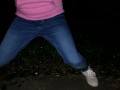 Completely soaked jeans after six hour desperation on public !!! It was so wet and warm