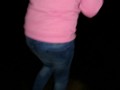 Completely soaked jeans after six hour desperation on public !!! It was so wet and warm