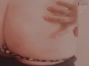 JOI with short shorts and oil rubbing! 