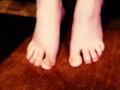 You owe your female landlord rent you must lick and sniff her dirty feet till you pay rent