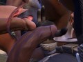 Два члена трутся внутри одной девушки Frotting [3Д Хентай]