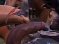 Два члена трутся внутри одной девушки Frotting [3Д Хентай]