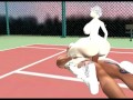Sex with the tennis coach at the tennis court