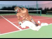 Sex with the tennis coach at the tennis court