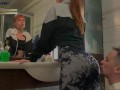 Slave Cleans Mistress Kira's Ass With Tongue After Gym - Rimjob Femdom