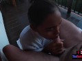 Amateur Thai teen girlfriend POV blowjob after a day out having fun