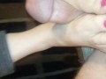 Footfuck cumshot