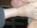 Footfuck cumshot