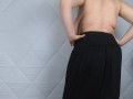 Lena Sensual Dance Topless in Long Skirt