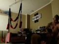 Wife on swing