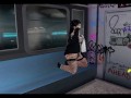 Day at the subway, guy stares at sexy girl and fuck her