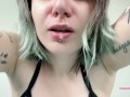 pegging you with spit and snot POV