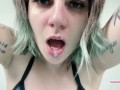 pegging you with spit and snot POV