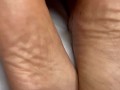 Black Girl Pushes Out Huge Creampie onto Her Ebony Feet 