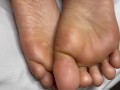 Black Girl Pushes Out Huge Creampie onto Her Ebony Feet 