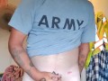 Army mechanic masturbating