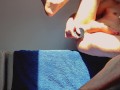 Fit guy fucks his ass with HUGE dildo of his own cock then uses a BIGGER one