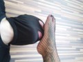 Blonde Tattooed Lady And Her Foot Slave