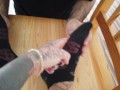 Foot Slave Worships Tattooed Feet