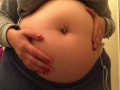 Swollen Belly Girl Bloated Belly Gurgles