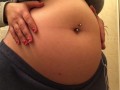 Swollen Belly Girl Bloated Belly Gurgles