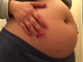 Swollen Belly Girl Bloated Belly Gurgles