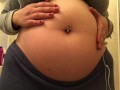 Swollen Belly Girl Bloated Belly Gurgles