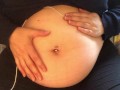 Swollen Belly Girl Loud Stuffed Belly