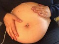 Swollen Belly Girl Loud Stuffed Belly
