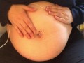 Swollen Belly Girl Loud Stuffed Belly