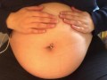 Swollen Belly Girl Loud Stuffed Belly