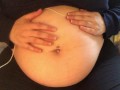Swollen Belly Girl Loud Stuffed Belly