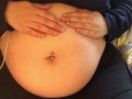 Swollen Belly Girl Loud Stuffed Belly