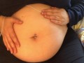 Swollen Belly Girl Loud Stuffed Belly