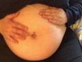 Swollen Belly Girl Loud Stuffed Belly