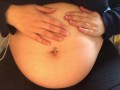 Swollen Belly Girl Loud Stuffed Belly